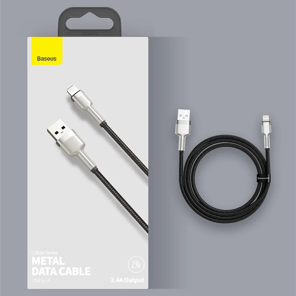 iPhone - iPad 2 metros Cable Reforzado Carga Rápida Uso Rudo Baseus Cable  cafule Baseus resistente