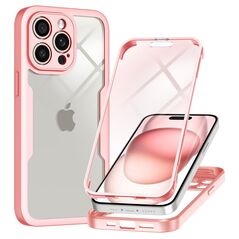 Techsuit Case for iPhone 16 Pro + Cover - Techsuit ColorVerse 360 Series - Pink 5949419199637 έως 12 άτοκες Δόσεις