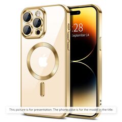 Techsuit Case for iPhone 16 - Techsuit Luxury Crystal MagSafe - Gold 5949419222229 έως 12 άτοκες Δόσεις