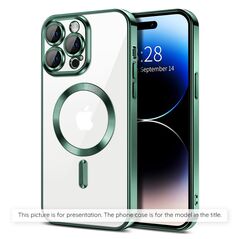 Techsuit Case for iPhone 16 Plus - Techsuit Luxury Crystal MagSafe - Deep Green 5949419222113 έως 12 άτοκες Δόσεις