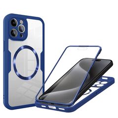 Techsuit Case for iPhone 15 Pro Max + Cover - Techsuit ColorVerse 360 MagSafe MagSafe Series - Blue 5949419227019 έως 12 άτοκες Δόσεις