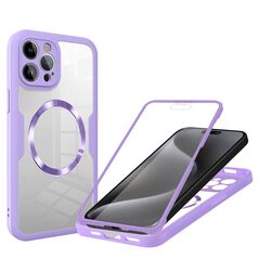 Techsuit Case for iPhone 15 Pro + Cover - Techsuit ColorVerse 360 MagSafe MagSafe Series - Purple 5949419227088 έως 12 άτοκες Δόσεις