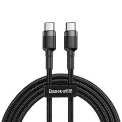 Baseus Data Cable Type-C to Type-C 480Mbps, PD2.0, 60W, 3A, 1m - Baseus Cable (CATKLF-GG1) - Black 6953156285200 έως 12 άτοκες Δόσεις