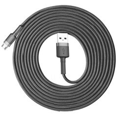 Baseus - Cafule Cable USB For Micro 2A 3M, CAMKLF-HG1 - Gray Black 6953156296374 έως 12 άτοκες Δόσεις