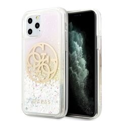 Guess GUHCN58LGIRGP iPhone 11 Pro hard case Gradient Liquid Glitter Circle Logo 3700740471586