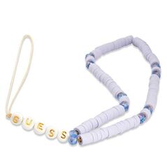 Guess pendant GUSTPEARU Phone Strap lilac/lilac Heishi Beads 3666339048334