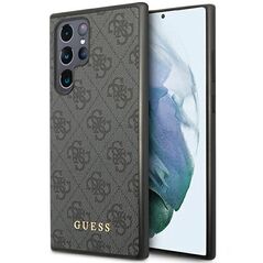 Guess GUHCS23LG4GFGR S23 Ultra S918 grey/grey hardcase 4G Metal Gold Logo 3666339116972