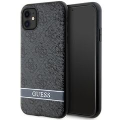 Guess GUHCN61P4SNK iPhone 11 / Xr grey/grey hardcase 4G Stripe 3666339170103