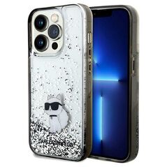 Karl Lagerfeld Liquid Glitter Choupette case for iPhone 14 Pro - transparent 3666339164171