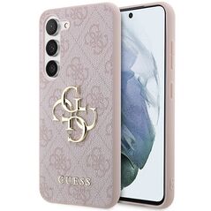 Guess 4G Big Metal Logo case for Samsung Galaxy S24 - pink 3666339241216