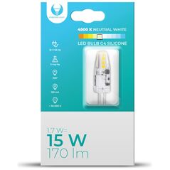 LED Bulb G4 Silikon 1.7W 12V 4500K 170lm Forever Light 5900495881342