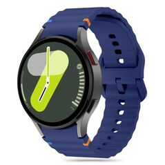 Strap for SAMSUNG GALAXY WATCH 4 / 5 / 5 PRO / 6 / 7 / FE Tech-Protect Silicone Sport navy blue 5906302313433