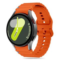 Strap for SAMSUNG GALAXY WATCH 4 / 5 / 5 PRO / 6 / 7 / FE Tech-Protect Silicone Sport orange 5906302313457