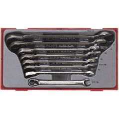 Teng Tools Zestaw kluczy płasko-oczkowych z grzechotką 8 - 19mm 8szt. (109730101)