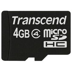 Karta Transcend MicroSDHC 4 GB Class 4  (TS4GUSDC4)