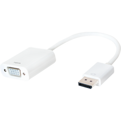 Adapter AV LogiLink DisplayPort - D-Sub (VGA) biały (CV0059B)