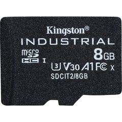 Karta Kingston Industrial MicroSDHC 8 GB Class 10 UHS-I/U3 A1 V30 (SDCIT2/8GBSP)