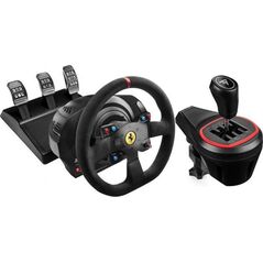 Kierownica Thrustmaster Ferrari T300 Alcantara-Edition (4160652) + Lewarek TH8S (4060256)