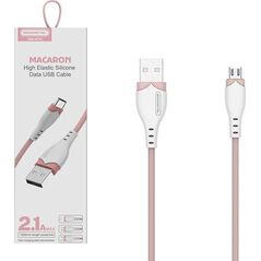 Kabel USB Somostel USB-A - microUSB 1.2 m Różowy (28254)