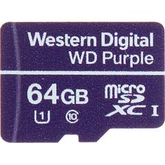 Karta WD Purple MicroSDXC 64 GB Class 10 UHS-I/U1  (SD-MICRO-10/64-WD)