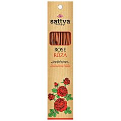 Sattva Natural Indian Incense naturalne indyjskie kadzidełko Róża 15szt.