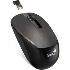 Mysz Genius Genius Mysz NX-7015, 1600DPI, 2.4 [GHz], optyczna, 3kl., bezprzewodowa, czekoladowy, 1 szt AA, Blue-eye sensor