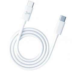 Kabel USB 3MK USB-C - USB-C 2 m Biały (brak)