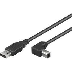 Kabel USB PremiumCord USB-A - USB-B 1 m Czarny (ku2ab1-90)