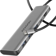 HUB USB Axagon HMC-5H Wieloportowy hub USB-C 3.2 Gen 1, 3x USB-A, 4K HDMI, PD 100W, 100cm USB-C kabel