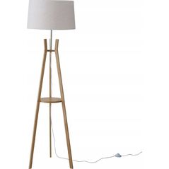 Lampa podłogowa Boltze Lampa stojąca do salonu AVAL, klosz z materiału imitującego len, 153 cm