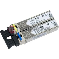 Moduł SFP MikroTik Zestaw dwóch transceiverów S-3553LC20D