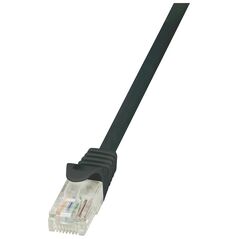 LogiLink CAT 5e Patchcord U/UTP Czarny 0.25M (CP1013U)