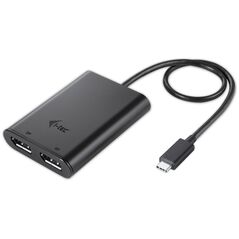 Stacja/replikator I-TEC USB-C - DisplayPort x2 Czarny  (C31DUAL4KDP)