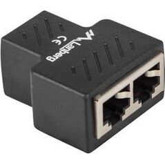 Lanberg Adapter Lanberg złączka sieciowa spliter RJ-45 - RJ-45 X2 ekranowany