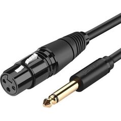 Kabel Ugreen Jack 6.3mm - XLR 2m czarny (UGR494BLK)