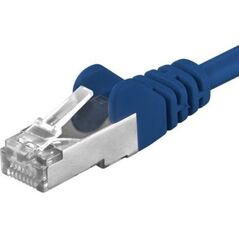 PremiumCord PREMIUMCORD Patch kabel CAT6a S-FTP, RJ45-RJ45, AWG 26/7 1,5m niebieski