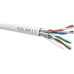 Solarix Kabel instalacyjny Solarix STP, Cat6A, drut, LSOH, cewka 500m SXKD-6A-STP-LSOH