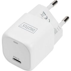 Ładowarka Digitus Ładowarka sieciowa mini zasilacz 1x USB-C PD 3.0 20W Biała