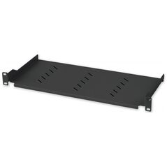 Techly Techly 360882 Półka 1U 150mm rack 19, 2 punkty mocowania, perforowana, czarna