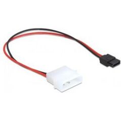 Delock Molex - SATA, 0.24m, Wielokolorowy (82913)