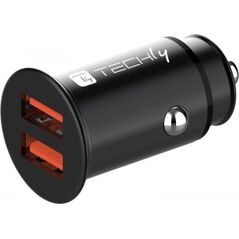 Ładowarka Techly Techly Samochodowa Szybka Mini Ładowarka 2x USB 36W 3A 5-12V