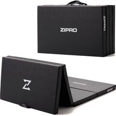 Zipro Materac gimnastyczny 4-częściowy Zipro 195 cm x 80 cm x 5 cm czarny