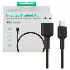 Kabel USB Aukey USB-A - USB-C 0.9 m Czarny (CB-CD30 BK)