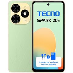 Smartfon Tecno Spark 20C 8/128GB Zielony  (BG7n_128+8_MSG)