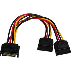 Akyga SATA 15-pin - SATA 15-pin x2, 0.15m, Wielokolorowy (AK-CA-31)