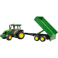 Bruder Traktor John Deere 5115M z przyczepą wywrotką  (02108)