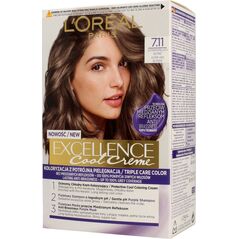 L’Oreal Paris Krem koloryzujący do włosów Exellence 7.11 Ultra Popielaty Blond