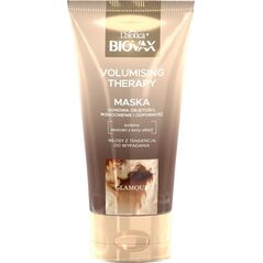 L'BIOTICA_Biovax Glamour Volumising Therapy maska do włosów z kofeiną 150ml