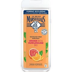 LE PETIT MARSEILLAIS_Żel pod prysznic i do kąpieli Bio Grejpfrut i Bio Pomarańcza 650ml