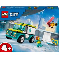 LEGO City Karetka i snowboardzista (60403)